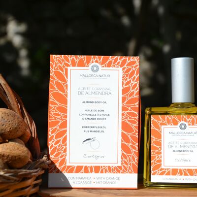 Organic body oil with sweet almond and orange (100 ml)