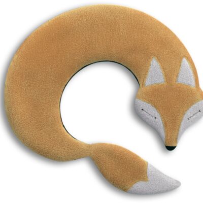 Heat pillow for neck and shoulders, grain pillow with organic wheat, fox, beige