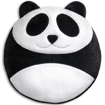 Cuscino termico per pancia e schiena, cuscino con grano biologico, panda, nero