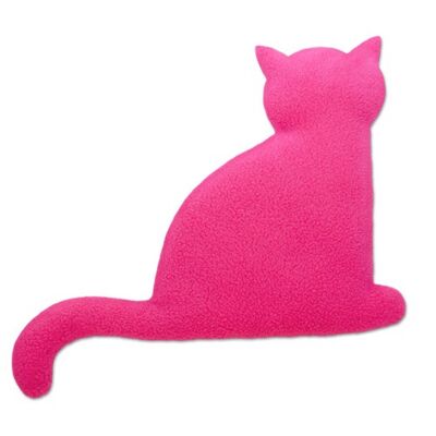 Almohadilla térmica para estómago y espalda, gato, rosa