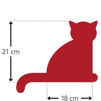 Coussin chauffant pour ventre et dos, chat, rouge 4