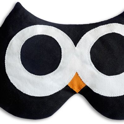 Sleep Mask, Warm & Cold, Owl, Black