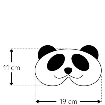 Masque de sommeil, chaud & froid, panda, 5