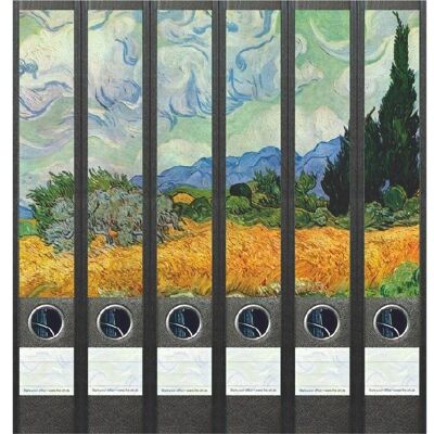 File Art Vincent van Gogh 6 labels