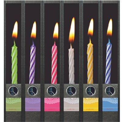 File Art Candles on the cake 6 labels