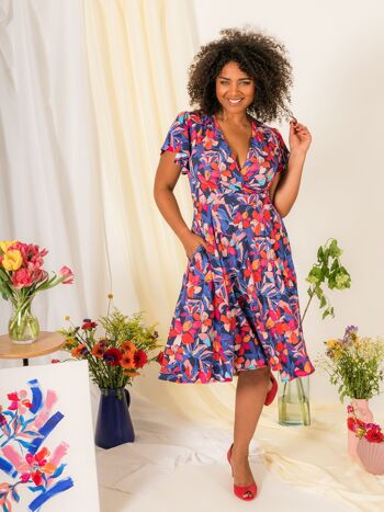 Robe Devon Blue Hibiscus 2