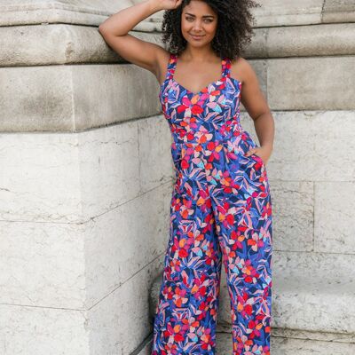 Fila Blue Hibiscus Jumpsuit