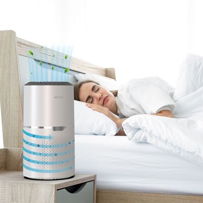 AIR PURIFIER WITH HEPA 13 FILTER - IONIZER AND UV-C LAMP - IDEAL GIFT SUMMER AND WINTER