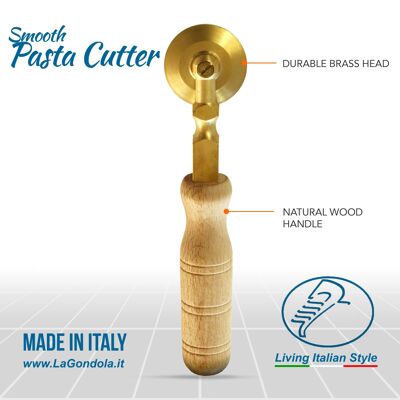 Professional Pasta Cutter Wheel Smooth,Timeless Design