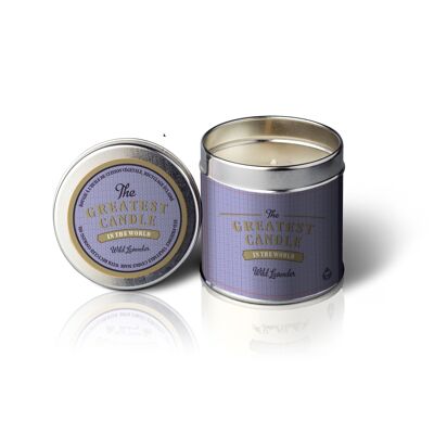 Ecological Candle Tin Lavender 200g