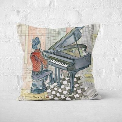 Tickle The Ivories In New York Cushion