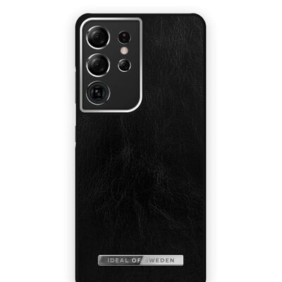 Atelier Case Galaxy S21 Ultra Glossy Negro Plateado