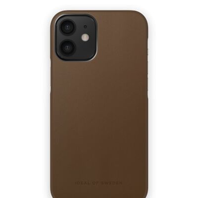 Atelier Coque iPhone 12 Mini Marron Intense