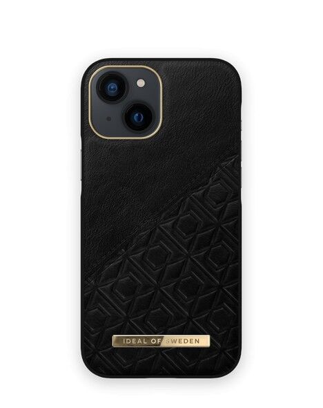 Custodia Atelier iPhone 13 Mini Goffrata Nera