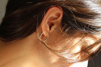 Boucles d'oreilles bulles en argent 925 2