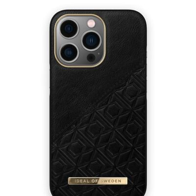 Atelier Case iPhone 13 Pro Geprägtes Schwarz