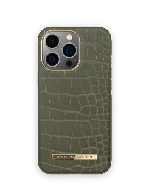 Atelier Case iPhone 13 Pro Khaki Croco