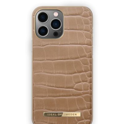 Atelier Hülle iPhone 13 Pro Max Camel Croco