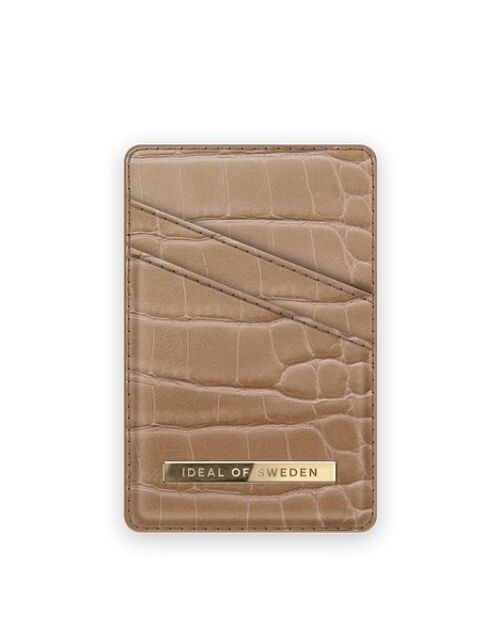 Atelier Magnetic Card Holder Camel Croco