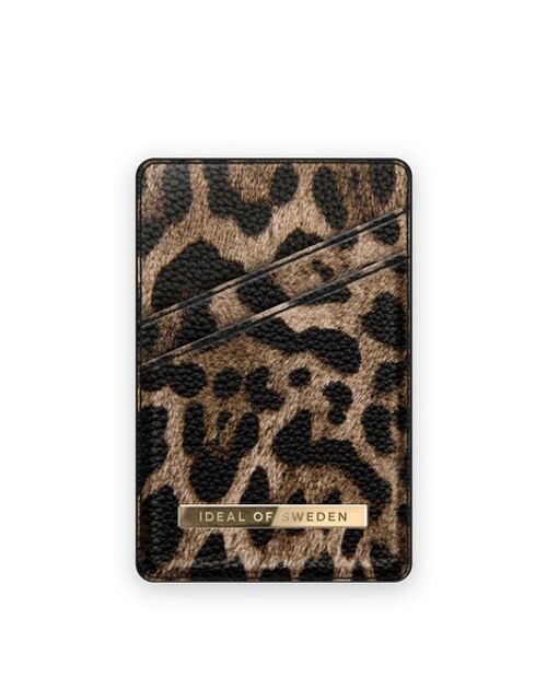 Atelier Magnetic Card Holder Midnight Leopard