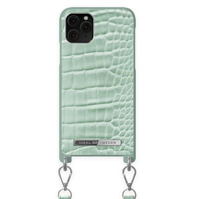 Atelier Collier Coque iPhone 11 Pro Mint Croco