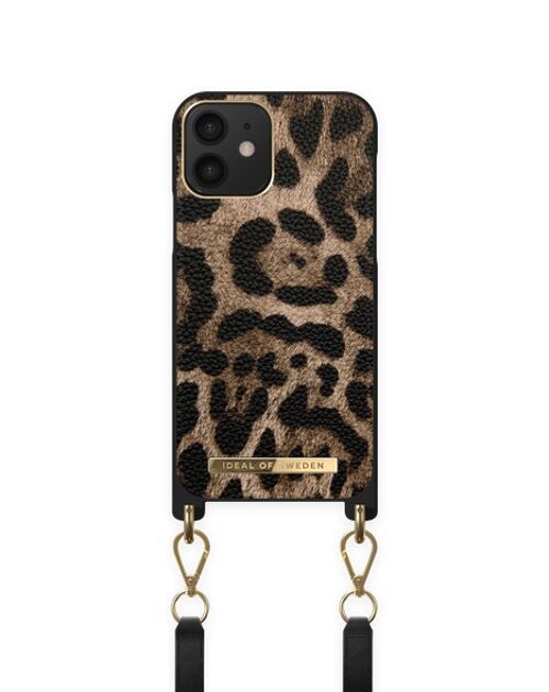 Atelier Necklace Case iPhone 12 Midnight Leopard