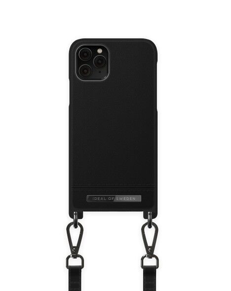Atelier Phone Necklace Case iPhone 11 Pro Geflochtenes Onyx Schwarz