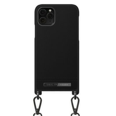Atelier Phone Necklace Case iPhone 11 Pro Trenzado Onyx Negro