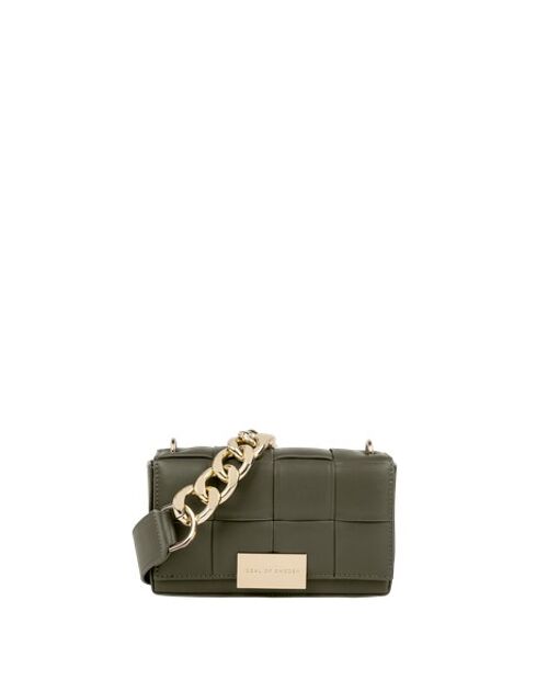 Braided Crossbody Bag Khaki