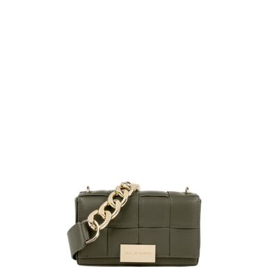 Braided Crossbody Bag Khaki