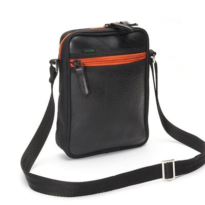 Bolso bandolera Tango - con cremallera naranja