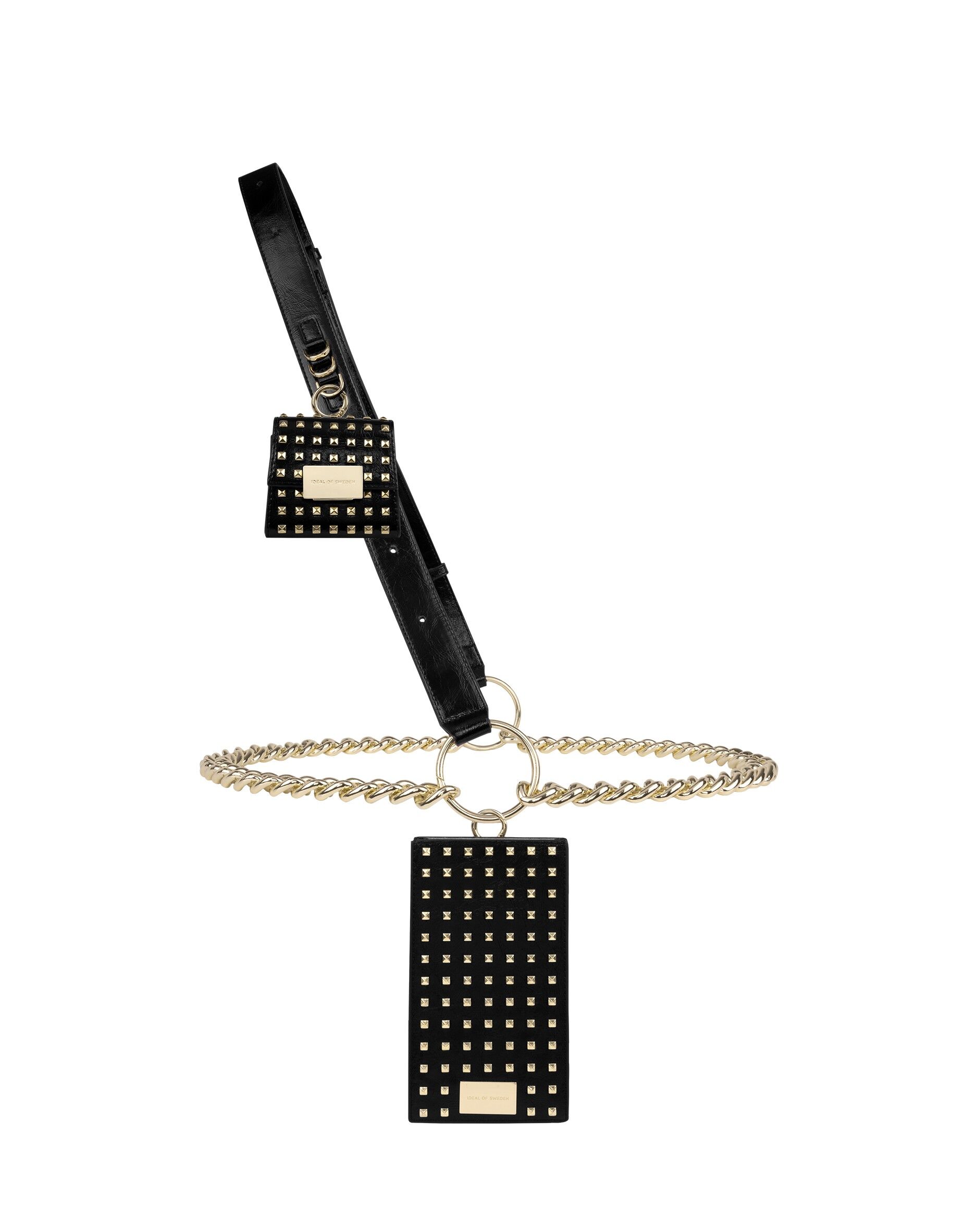 Borsa multiuso Edge Borchie dorate nere