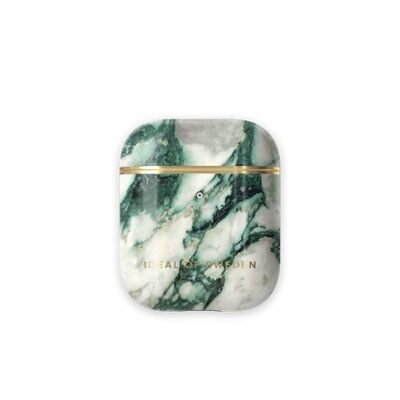 Estuche para Airpods de moda Calacatta Esmeralda Mármol