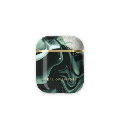 Estuche Fashion AirPods Golden Olive Marble