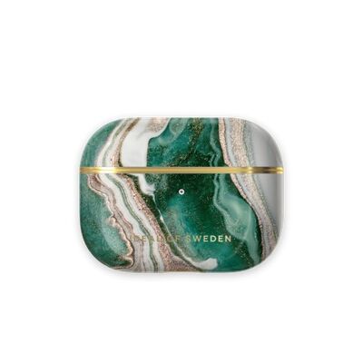 Fashion Airpods Case Pro Golden Jade Mármol