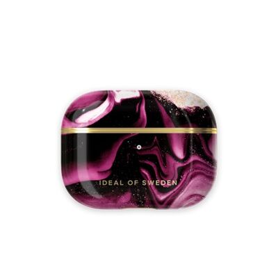 Fashion AirPods Case Pro Golden Ruby
