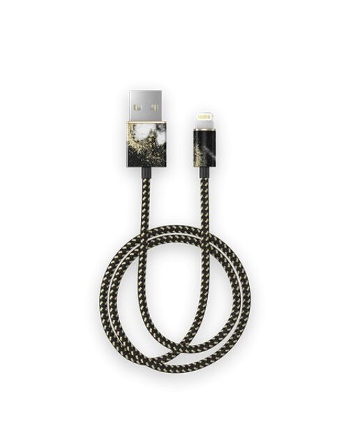 Fashion Cable, 1m Black Galaxy Marble