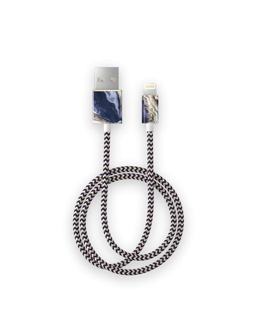 Fashion Cable, 1m Golden Indigo Marble