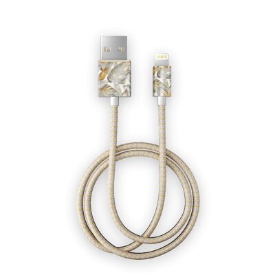 Fashion Cable, 1m Platinum Leaves