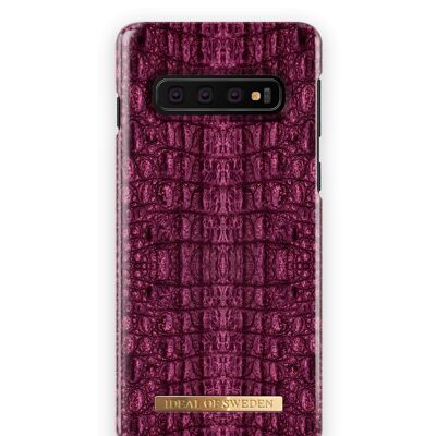 Fashion Case Galaxy S10 Borgoña Croco