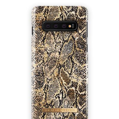 Custodia alla moda Galaxy S10 Golden Gecko