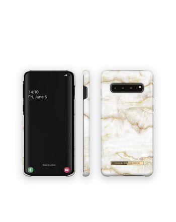 Coque Fashion Galaxy S10 Golden Pearl Marble 4