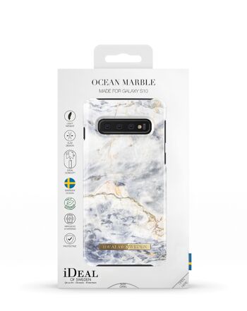 Coque tendance Galaxy S10 Ocean Marble 4