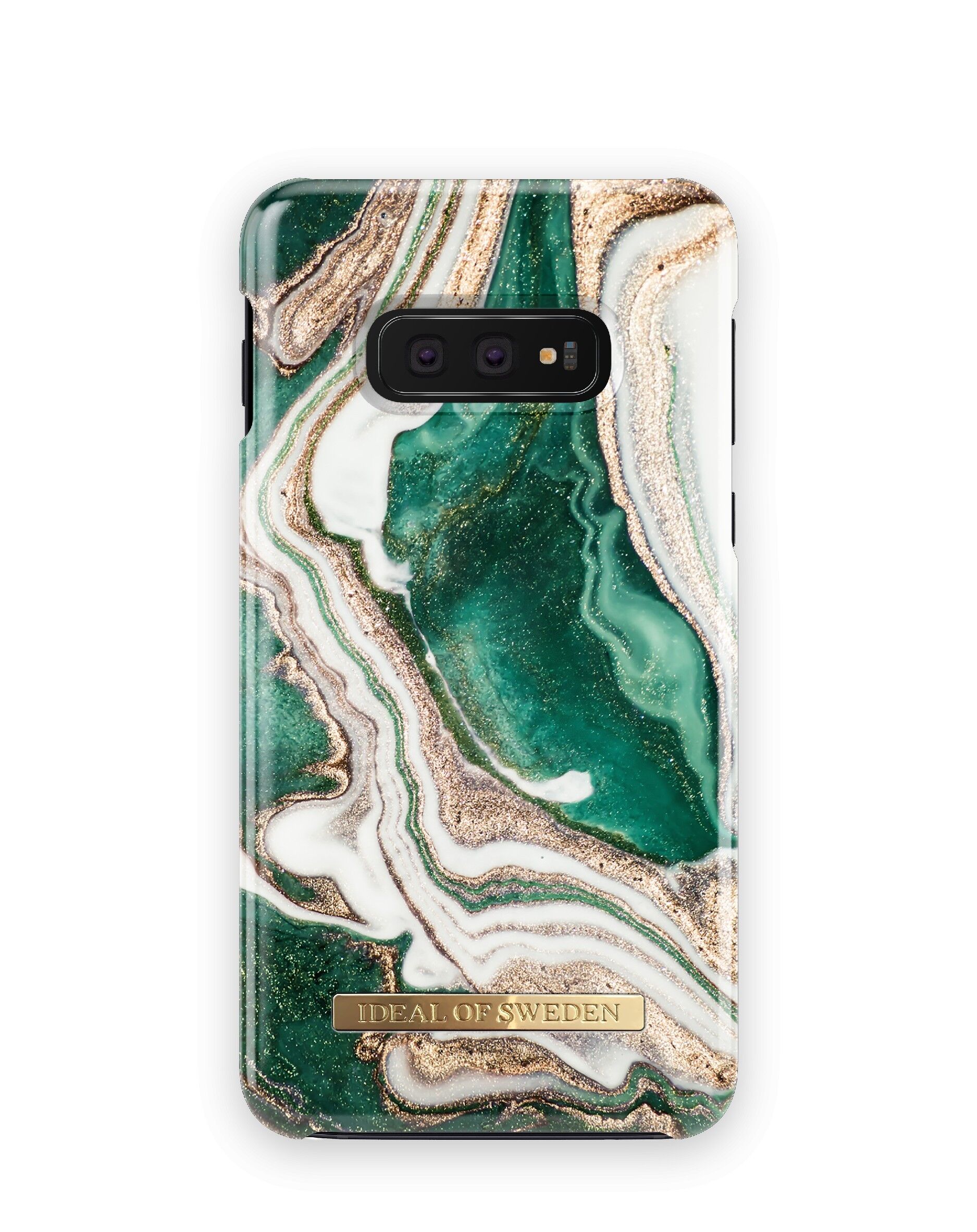Fashion Case Galaxy S10E Mármol Jade Dorado