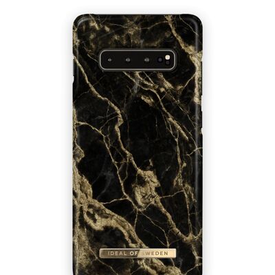 Fashion Case Galaxy S10 + Golden Smoke Marble
