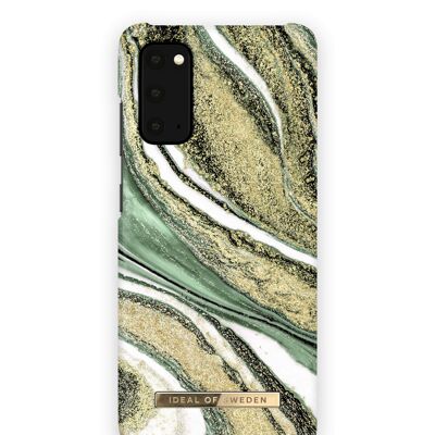 Estuche de moda Galaxy S20 Cosmic Green Swirl