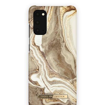 Fashion Case Galaxy S20 Marmo sabbia dorata