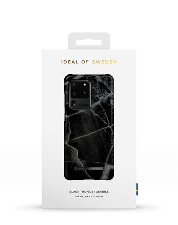 Coque Fashion Galaxy S20 Ultra Black Thunder Marble 6