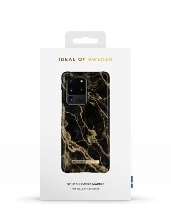 Coque Fashion Galaxy S20 Ultra Golden Smoke Marble 7