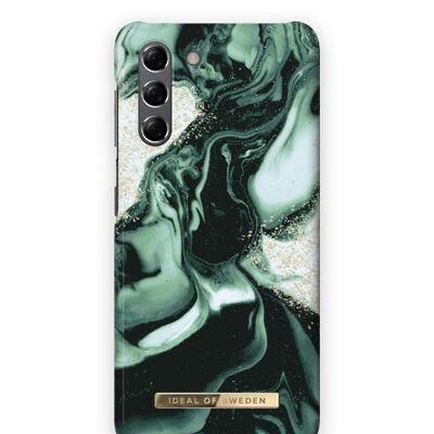 Fashion Case Galaxy S21 Golden Olive Marble